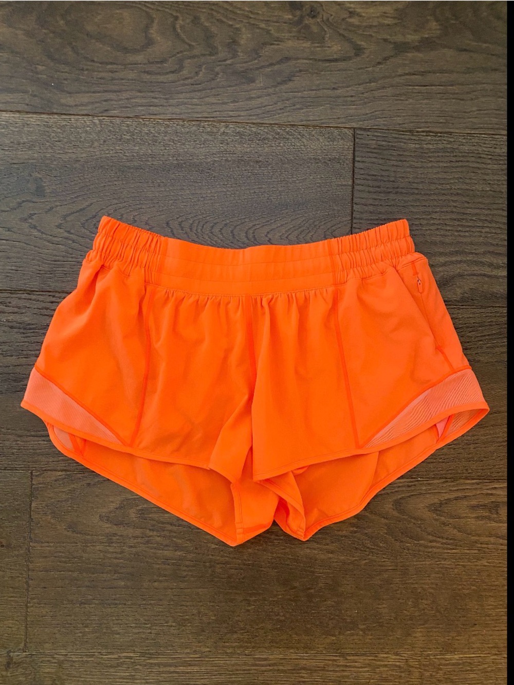 lululemon athletica Bright Orange Run Shorts